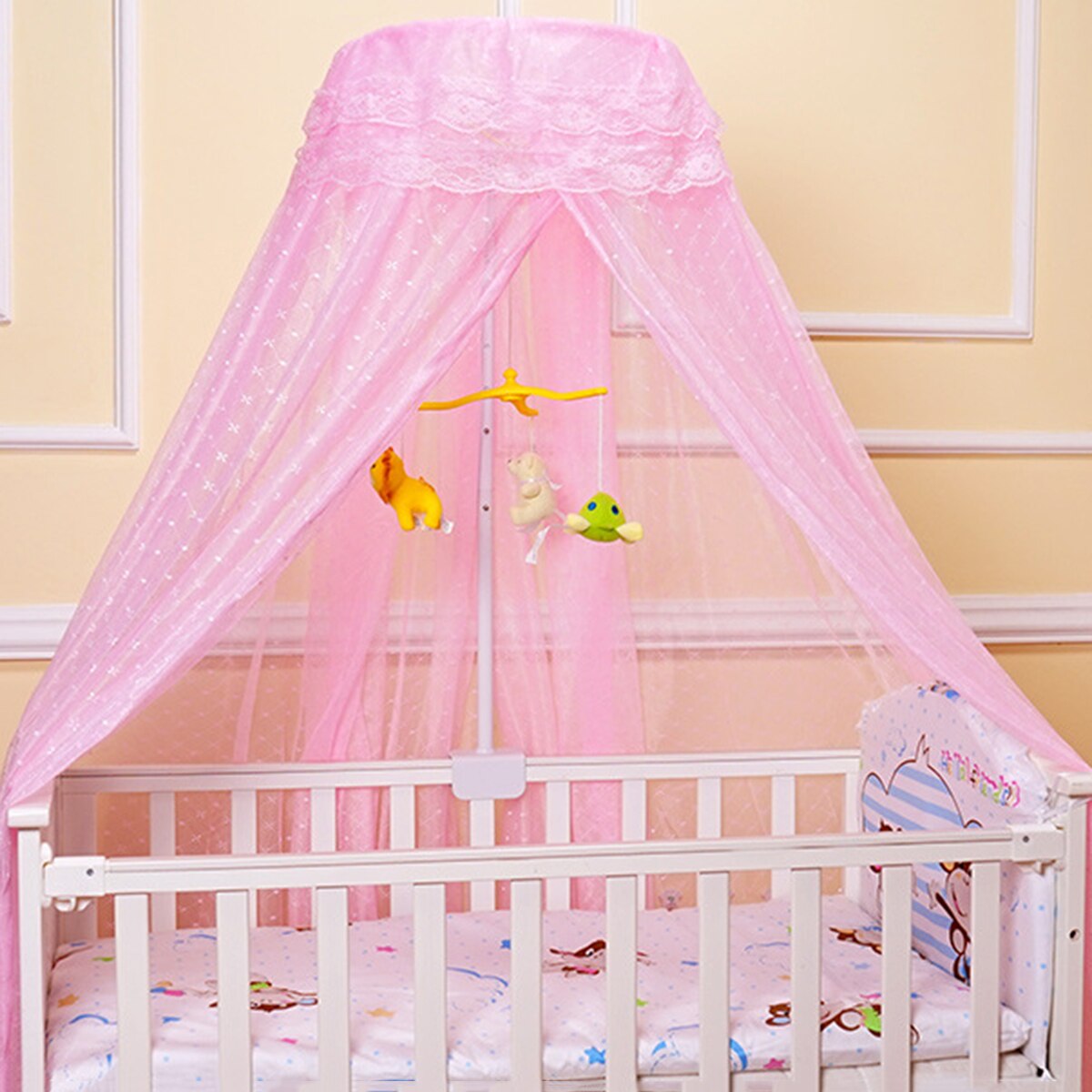 Moustiquaire Rose Lit bébé - Mon Ciel de lit – Mon Ciel de Lit